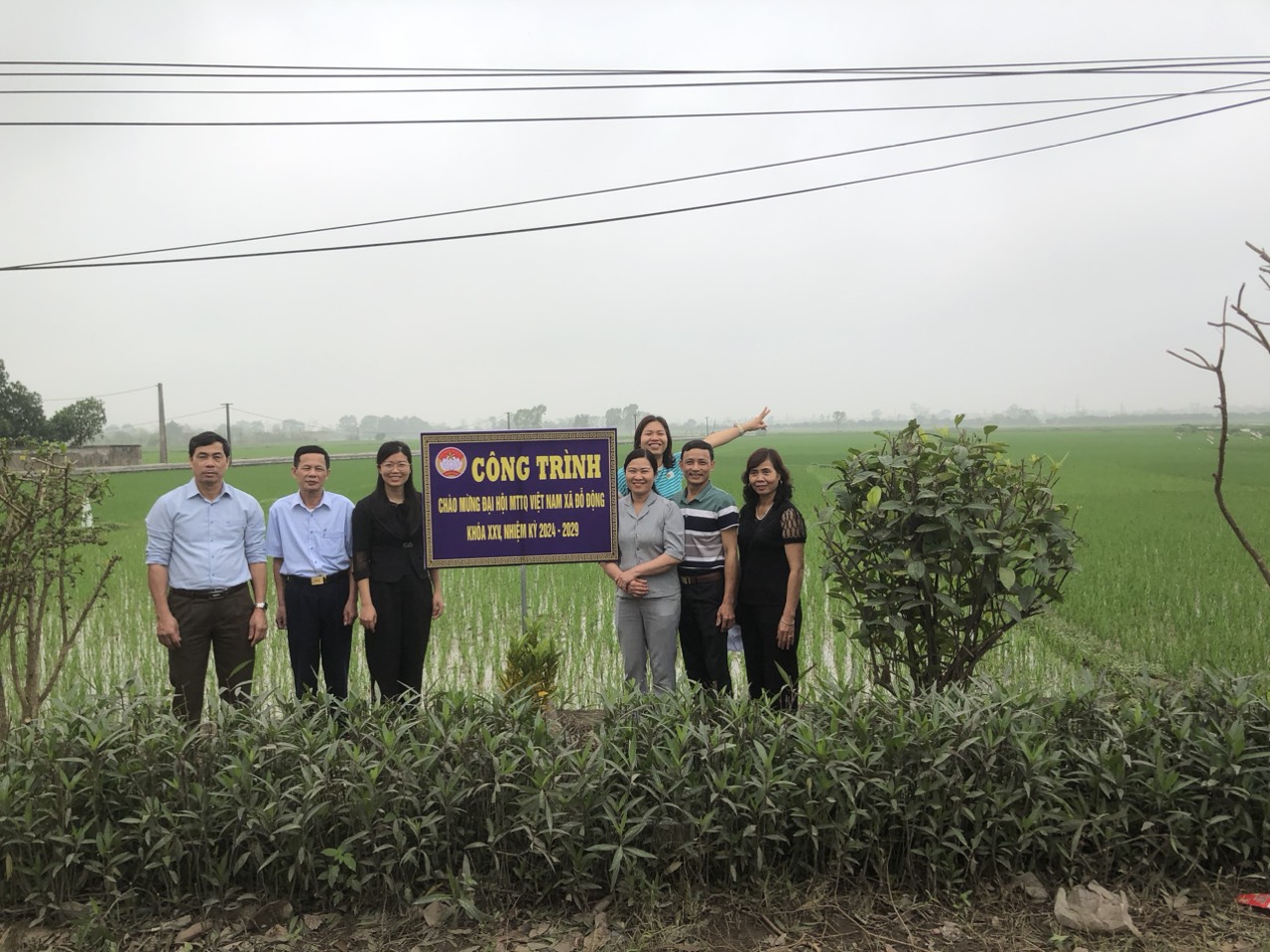 Công trình chào mừng Đại hội đại biểu Mặt trận tổ quốc Việt Nam xã Đỗ Động lần thứ XXV, nhiệm kỳ 2024- 2029