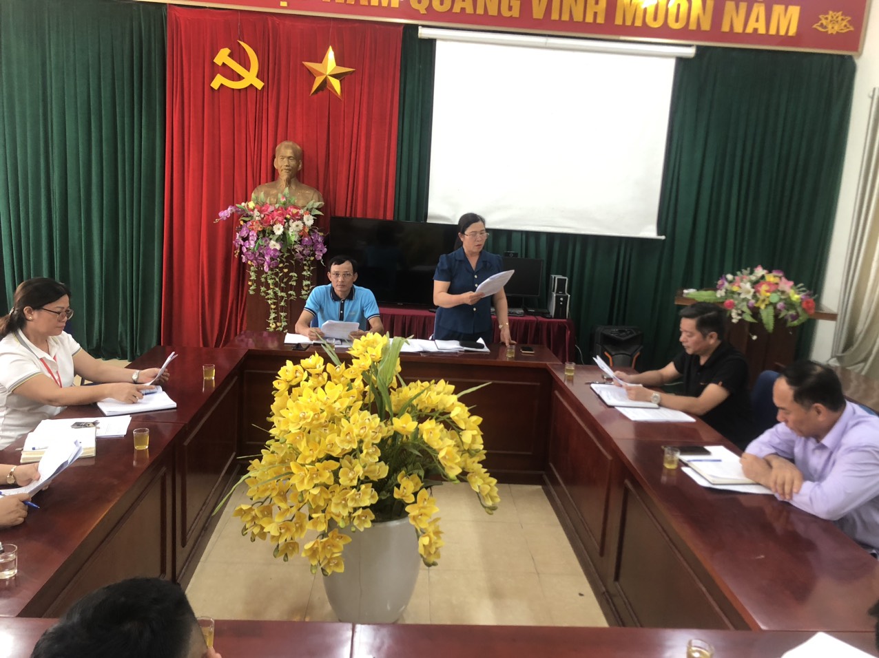 UB. MTTQ xã Đỗ Động Triển khai lấy ý kiến sự hài lòng của người dân về huyện Thanh Oai đạt chuẩn nông thôn mới nâng cao năm 2024 
