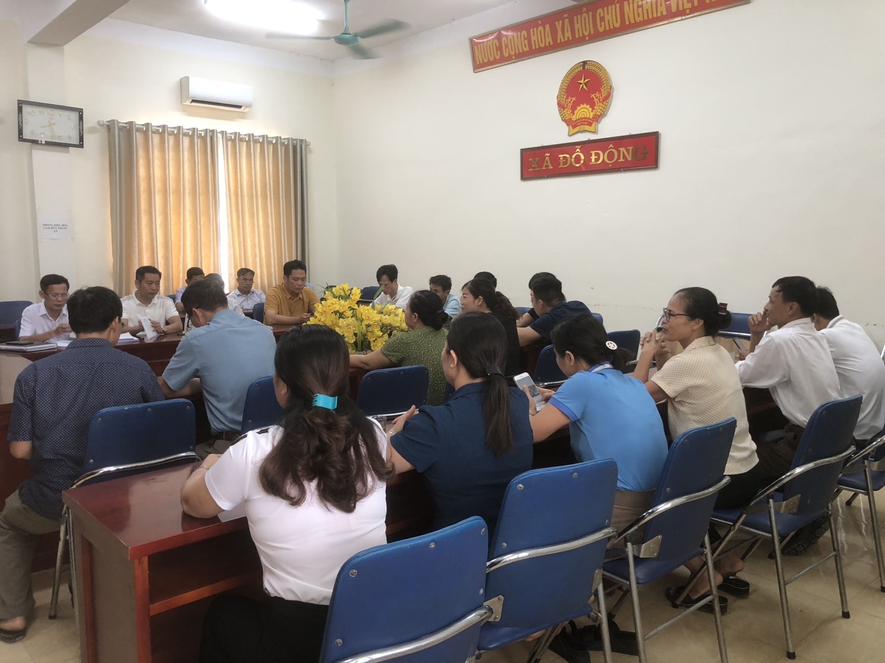UBND xã Đỗ Động tổ chức họp hội đồng thi đua khen thưởng xét hồ sơ Làng Văn hoá năm 2024