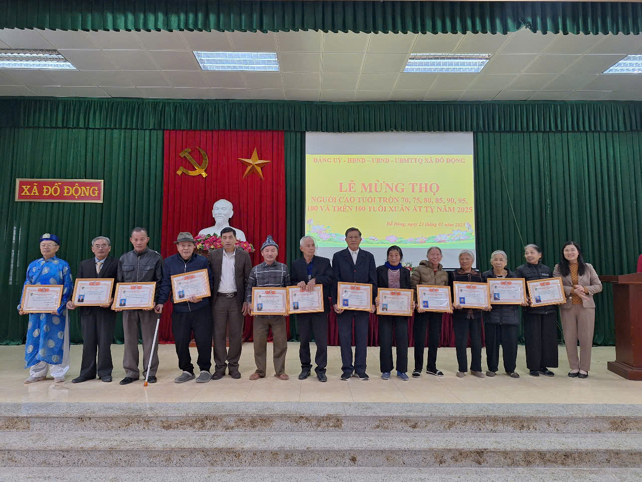 Tổ chức lễ chúc thọ các cụ trên địa bàn xã Đỗ Động năm 2025